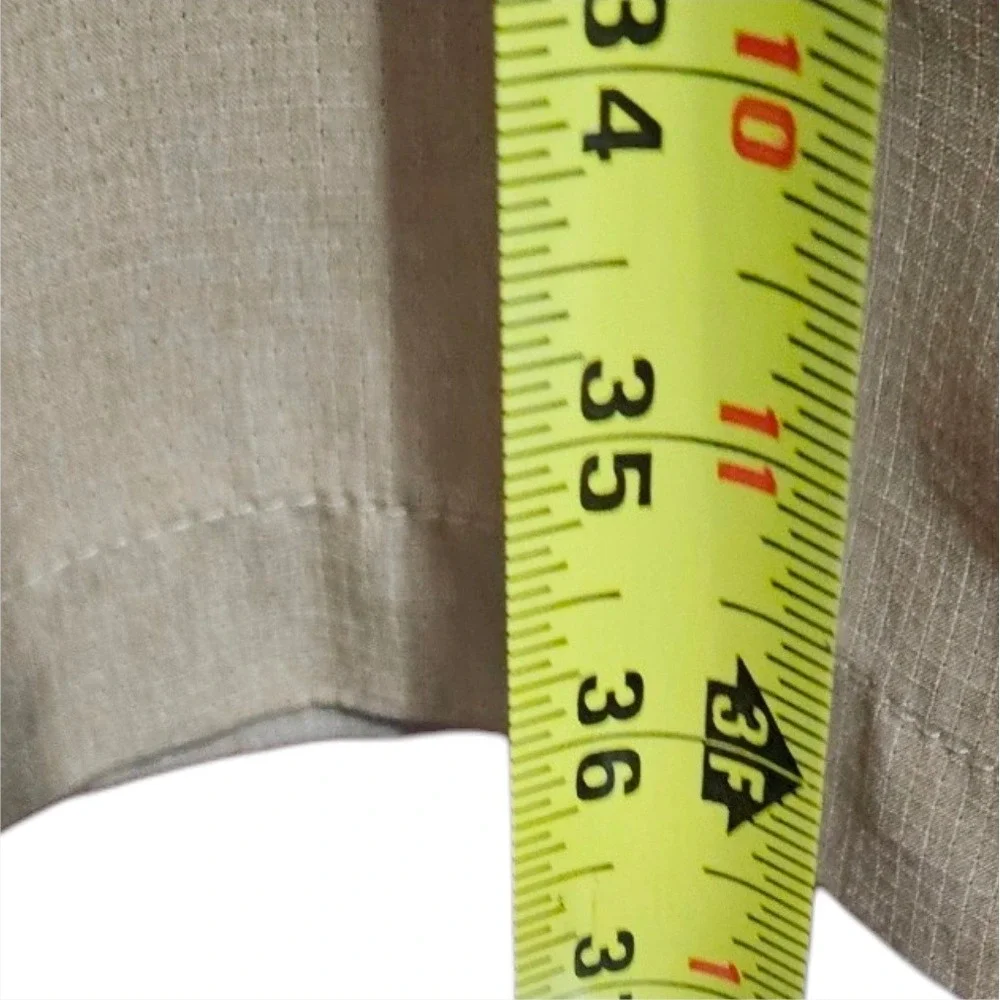 Under Armour Mens Match Play Golf Pants Khaki Loose Fit Chino 38x36 Actual 37x36